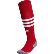 adidas 3-Stripe Hoop Soccer Red Socks