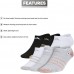 adidas Girls' Superlite No Show Socks Grey Heather/White/Black - 6 Pack