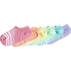adidas Girls' Superlite No Show Socks Pink Space Dye - 6 Pack