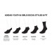 adidas Girls' Superlite No Show Socks Pink Space Dye - 6 Pack