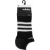 adidas Men's 3-Stripes No Show Socks - 3 Black/Onix Marl Pack