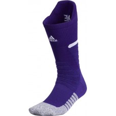 adidas Men's adizero Football Crew Team Collegiate Purple Socks