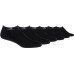 adidas Men's Athletic Cushioned Low Cut Socks- 6 Black/Metallic Silver Pack