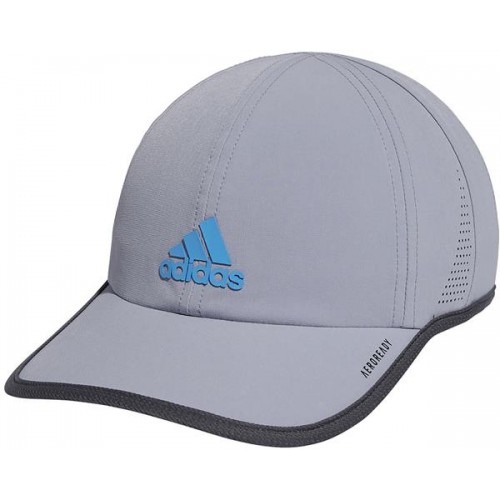 adidas Men's Superlite II Grey/Blue Cap adidas Men's Superlite II Grey/Blue Cap