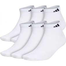 adidas Men's Superlite II Low Cut Socks White/Black - 6 Pack