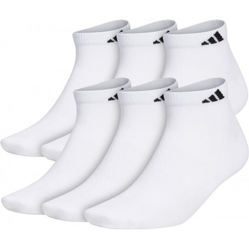 adidas Men's Superlite II Low Cut Socks White/Black - 6 Pack adidas Men's Superlite II Low Cut Socks White/Black - 6 Pack
