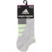 adidas Women's Cushioned II No Show Sock - 3 Light Heather Grey Pack