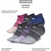 adidas Women's Superlite Multi Space Dye No Show Socks Black/Onix/Grey - 6 Pack