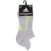 adidas Women's Superlite No Show Tab Socks Grey/Yellow - 2 Pack