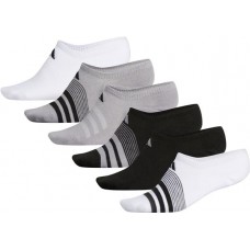 adidas Women's Superlite Super No Show Socks - 6 White/Light Onix/Black Pack adidas Women's Superlite Super No Show Socks - 6 White/Light Onix/Black Pack