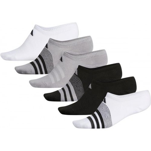 adidas Women's Superlite Super No Show Socks - 6 White/Light Onix/Black Pack adidas Women's Superlite Super No Show Socks - 6 White/Light Onix/Black Pack