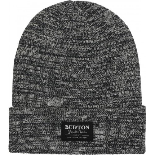 Burton Men's Kactusbunch Tall True Black/Stout Wht Marl Beanie Burton Men's Kactusbunch Tall True Black/Stout Wht Marl Beanie