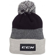 CCM Cuffed Pom Beanie, Black CCM Cuffed Pom Beanie, Black