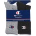 Champion Men's Crew Socks Black/White/Grey - 6 Pack Champion Men's Crew Socks Black/White/Grey - 6 Pack