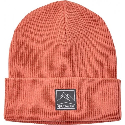 Columbia Men's Whirlibird Cuffed Dark Coral Beanie Columbia Men's Whirlibird Cuffed Dark Coral Beanie