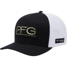 Columbia PFG Mesh Ball Cap Black/PFG Hooks Patch XXL