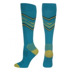 Columbia Thermolite Snowdrift Medium Weight Over-the-Calf Ski Fjord Blue Socks