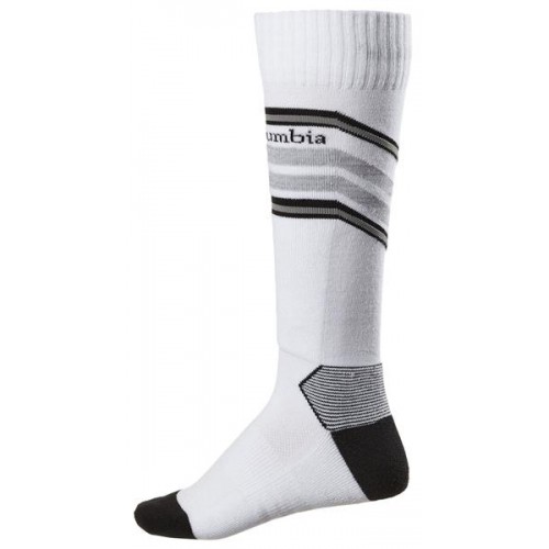 Columbia Thermolite Snowdrift Medium Weight Over-the-Calf Ski White/Heather Socks Columbia Thermolite Snowdrift Medium Weight Over-the-Calf Ski White/Heather Socks