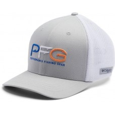 Columbia Youth PFG Mesh Cool Grey/Vivid Blue Hat Columbia Youth PFG Mesh Cool Grey/Vivid Blue Hat
