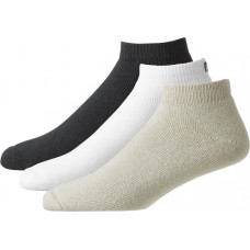 FootJoy Men's ComfortSof Sport Golf Socks - 6 Black/White/Tan Pack FootJoy Men's ComfortSof Sport Golf Socks - 6 Black/White/Tan Pack