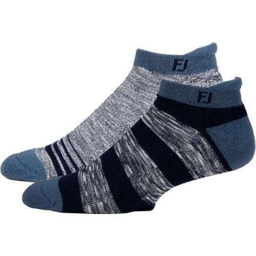 FootJoy Men's ProDry Roll Tab Golf Socks Blue/Grey - 2 Pack FootJoy Men's ProDry Roll Tab Golf Socks Blue/Grey - 2 Pack