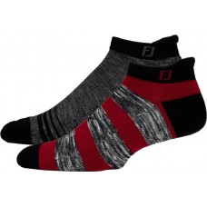 FootJoy Men's ProDry Roll Tab Golf Socks Red/Grey - 2 Pack