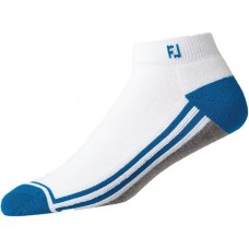 FootJoy ProDry Sport Ankle Socks White/Blue 2-Pack FootJoy ProDry Sport Ankle Socks White/Blue 2-Pack