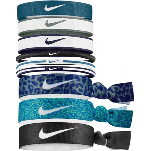 Nike 9Pk Mixed Marina Hairbands Nike 9Pk Mixed Marina Hairbands