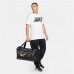 Nike Brasilia 9.5 Printed Medium Training Duffel Black/Black/Kumquat Bag