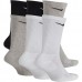 Nike Dri-FIT Everyday Plus Cushion Training Crew Socks Black/White/Gray - 6 Pack