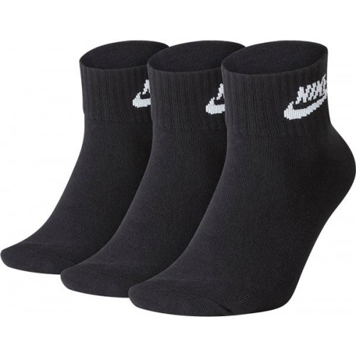 Nike Everyday Essential Ankle Socks - 3 Black/White Pack Nike Everyday Essential Ankle Socks - 3 Black/White Pack