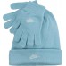 Nike Girls' Futura Beanie and Gloves Copa Set Nike Girls' Futura Beanie and Gloves Copa Set