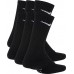 Nike Kids' Performance Cushioned Crew Training Socks - 6 Black/White Pack