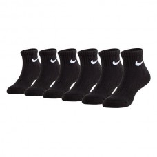 Nike Kids' Toddler Basic Ankle Sock - 6 Black pack