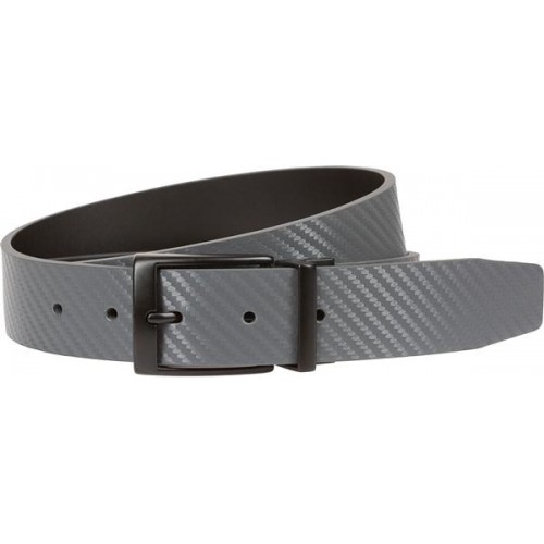 Nike Men's Carbon Fiber Matte Reversible Golf Grey/Black Belt Nike Men's Carbon Fiber Matte Reversible Golf Grey/Black Belt