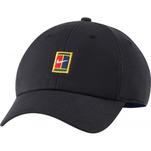 Nike Men's Heritage86 Court Logo Black/Binary Blue Hat Nike Men's Heritage86 Court Logo Black/Binary Blue Hat