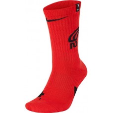 Nike Men's Kyrie Elite Crew Habanero Red/Black Socks