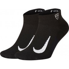 Nike Men's Multiplier Low Quarter Socks Black - 2 Pack
