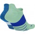 Nike Multiplier Running No-Show Socks Blue/Green 2-Pack