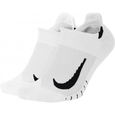 Nike Multiplier Running No-Show Socks White 2-Pack