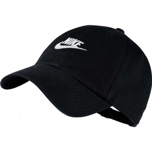 Nike Sportswear H86 Cotton Twill Adjustable Black/Black/White Hat Nike Sportswear H86 Cotton Twill Adjustable Black/Black/White Hat