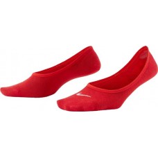 Nike Women's Lightweight Footie Sock White/Chile Red - 3 Pack