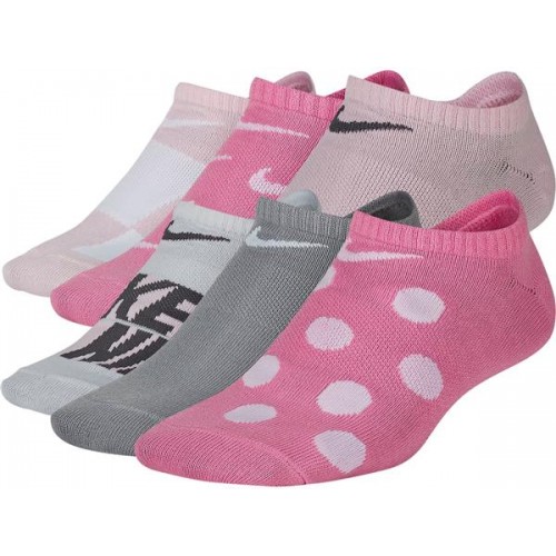 Nike Youth Everyday Lightweight No Show Socks 6 Pink Pack Nike Youth Everyday Lightweight No Show Socks 6 Pink Pack