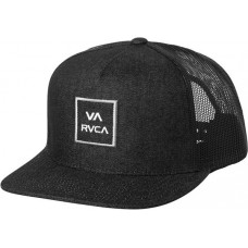 RVCA Men's VA All The Way III Trucker Black/White Hat
