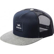 RVCA Men's VA All The Way III Trucker Navy Grey Hat