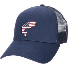 Simms Men's USA Catch Trucker Admiral Blue Hat Simms Men's USA Catch Trucker Admiral Blue Hat