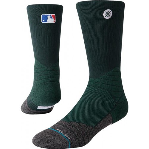 Stance Adult MLB Diamond Pro Crew On-Field Baseball Socks, Green Stance Adult MLB Diamond Pro Crew On-Field Baseball Socks, Green
