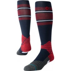 Stance Adult MLB Diamond Pro Stripe On-Field Baseball Socks, Red/White/Blue