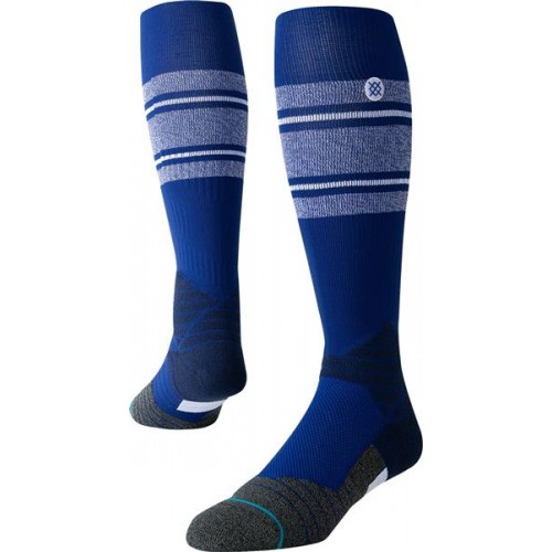 Stance Adult MLB Diamond Pro Stripe On-Field Baseball Socks, White/Blue Stance Adult MLB Diamond Pro Stripe On-Field Baseball Socks, White/Blue