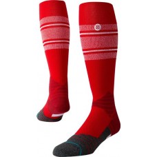 Stance Adult MLB Diamond Pro Stripe On-Field Baseball Socks, White/Red